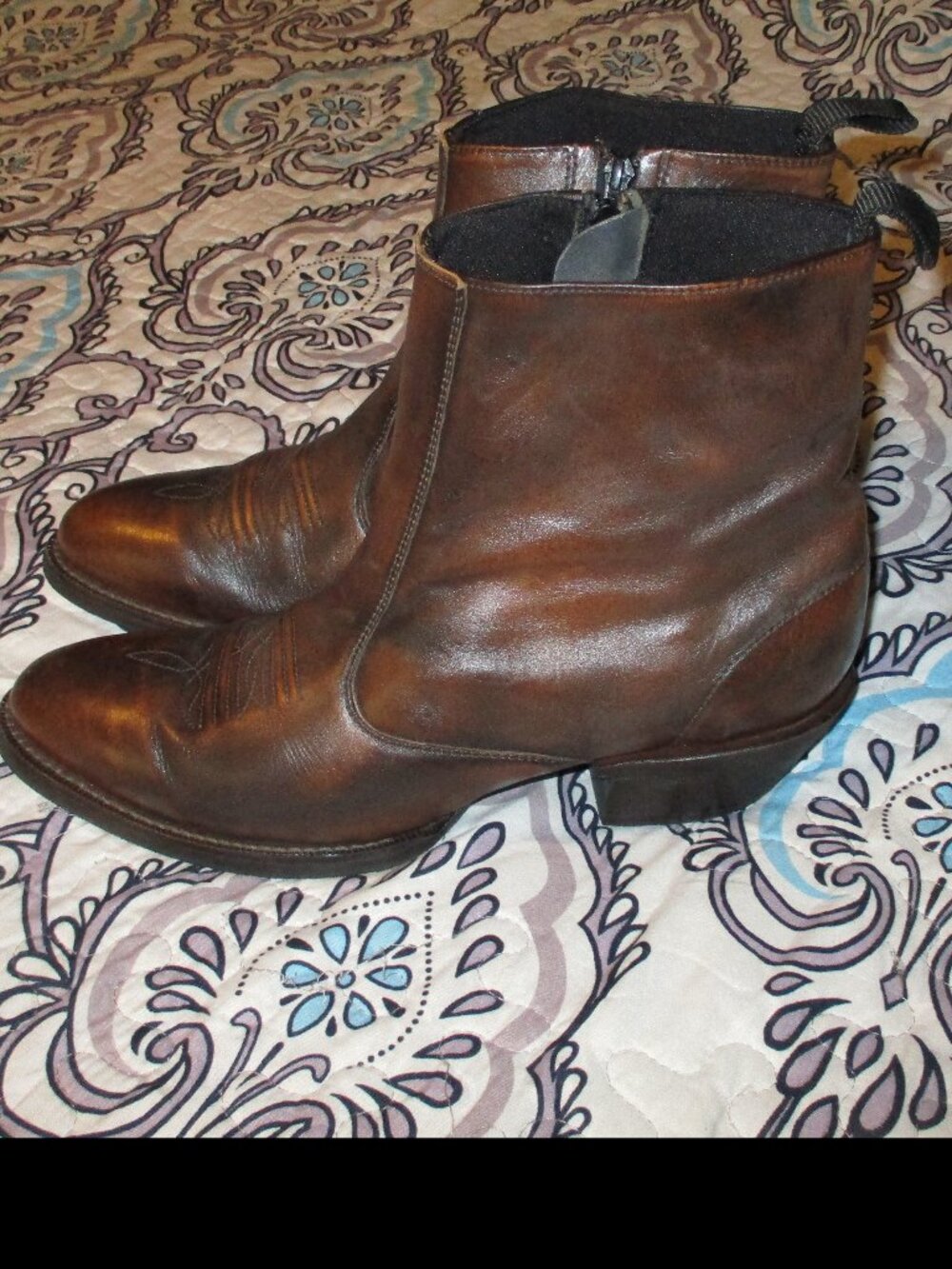 Laredo Fletcher 62074 Leather Western Cowboy Boots Men's size 10 D